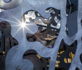 outdoor image of TTUHSC art installation