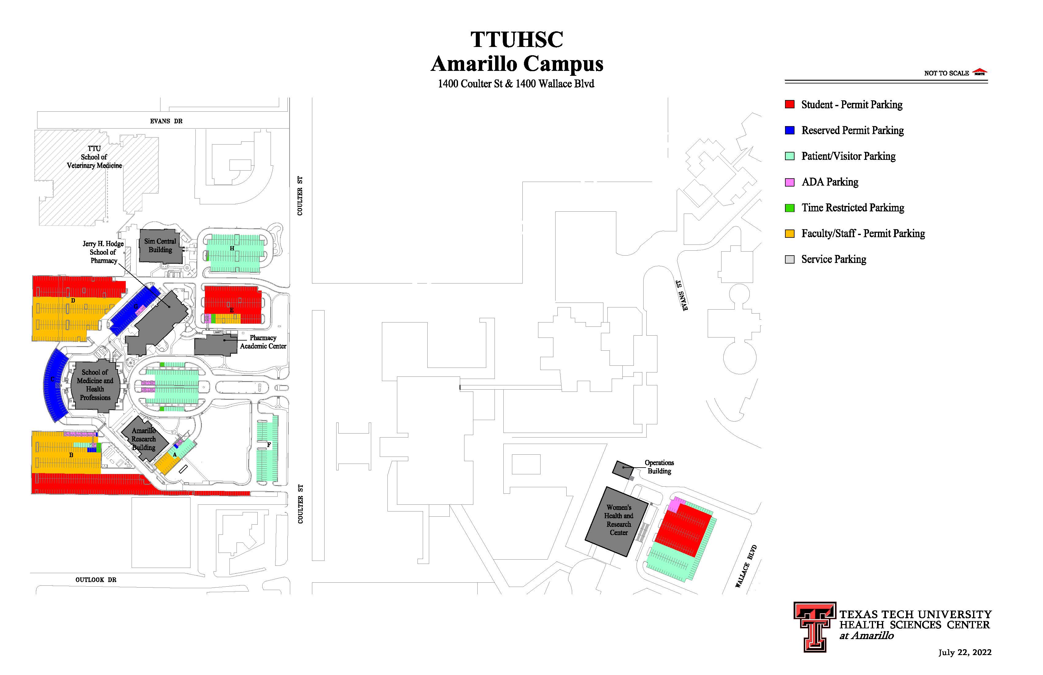 Amarillo parking map