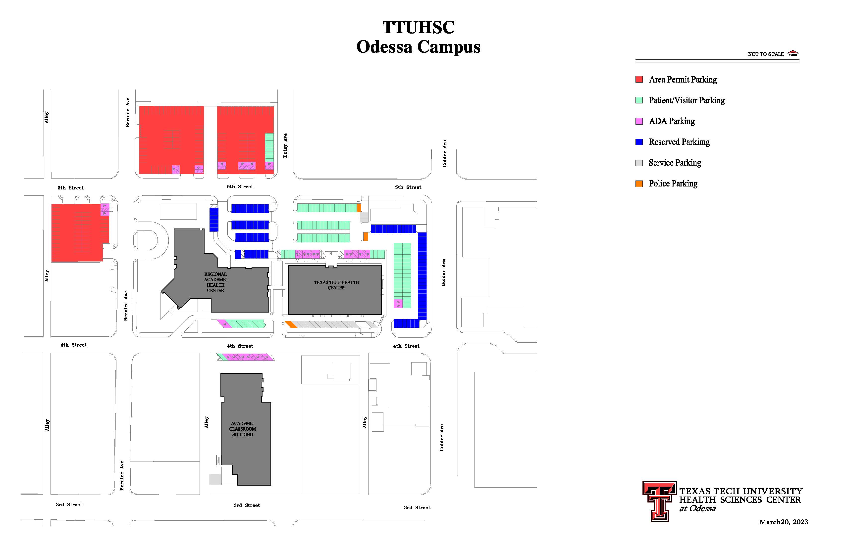 Odessa Parking Map