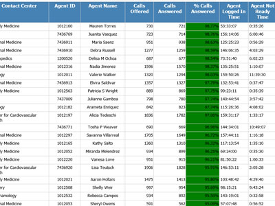       Top Call Agents June 2017   